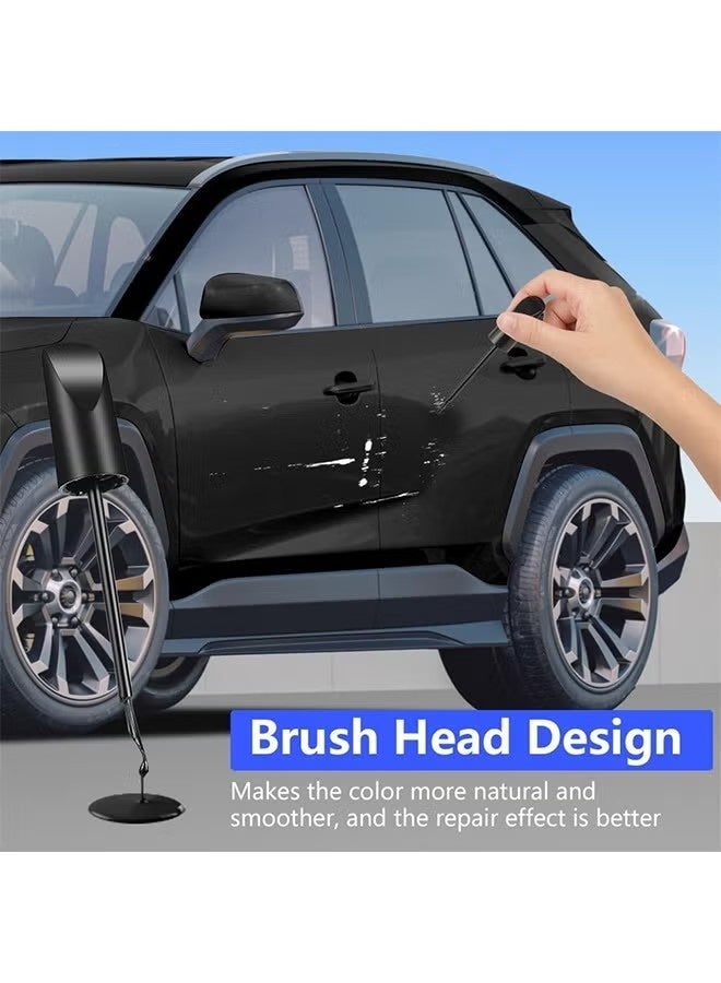 2 قطعة مزيل خدوش السيارة، قلم إصلاح خدوش طلاء السيارة، قلم مزيل خدوش السيارة، ملحقات السيارة، قلم طلاء لإصلاح الخدوش، طلاء السيارات (أسود) - Image 5